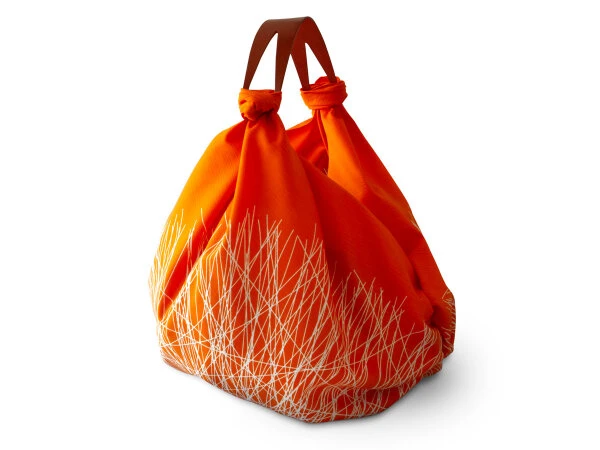 Baumwolltasche Furoshiki Tsuru, orange, 100 cm Baumwolltasche Furoshiki Tsuru, Orange, 100 Cm -Einrichtungsgeschäft baumwolltasche furoshiki tsuru orange 100 cm 1