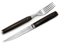 Besteck-Set WAKISASHI, Damastmesser Mit Gabel -Einrichtungsgeschäft besteck set wakisashi damastmesser mit gabel 1