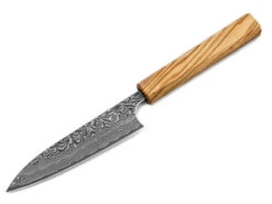 Damastmesser Petty 120 SG2, 63 Lagen, Olive -Einrichtungsgeschäft damastmesser petty 120 sg2 63 lagen olive 1