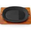 Gusseisen Grillpfanne Oval -Einrichtungsgeschäft gusseisen grillpfanne oval