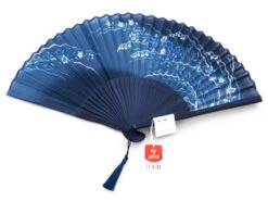 Handfächer Aino-cho, Blau -Einrichtungsgeschäft handfaecher aino cho blau 1
