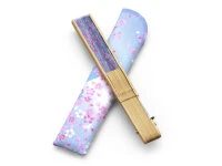 Handfächer Sakura Fubuki, Kirschblüte blau Handfächer Sakura Fubuki, Kirschblüte Blau -Einrichtungsgeschäft handfaecher sakura fubuki kirschbluete blau4
