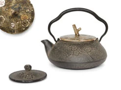 Japanische Teekanne Gusseisen Plum, 0,5 L -Einrichtungsgeschäft japanische teekanne gusseisen plum 0 5 l 1