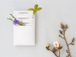 Japanische Vase Act/ Slit, Weiß -Einrichtungsgeschäft japanische vase act slit weiss 1