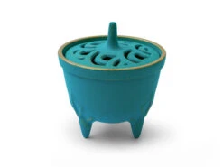 Japanisches Räuchergefäß Sakura, Gusseisen Türkis -Einrichtungsgeschäft japanisches raeuchergefaess sakura gusseisen tuerkis 1