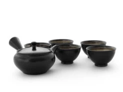 Japanisches Teeservice Kuro Hiramaru, 6-teilig 10 Japanisches Teeservice Kuro Hiramaru, 6-teilig -Einrichtungsgeschäft japanisches teeservice kuro hiramaru 6 teilig 1