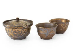 Japanisches Teeservice Kurokinsai, 3-teilig -Einrichtungsgeschäft japanisches teeservice kurokinsai 3 teilig 1