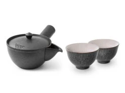 Japanisches Teeservice Siboridashi Kokurei, 3-teilig, Banko Yaki -Einrichtungsgeschäft japanisches teeservice siboridashi kokurei 3 teilig banko yaki 1