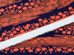 Japanpapier Katazome, Scherenschnitt Auf Hellrot -Einrichtungsgeschäft japanpapier katazome scherenschnitt auf hellrot 1