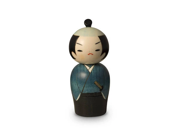 Kokeshi: Holzfigur Samurai Kokeshi: Holzfigur Samurai -Einrichtungsgeschäft kokeshi holzfigur samurai 1