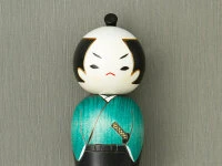 Kokeshi: Holzfigur Samurai Kokeshi: Holzfigur Samurai -Einrichtungsgeschäft kokeshi holzfigur samurai6