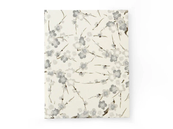 Japanbuch Tokyo Memo, Chiyogami Blütenäste elfenbein, 17 x 22 cm Japanbuch Tokyo Memo, Chiyogami Blütenäste Elfenbein, 17 X 22 Cm -Einrichtungsgeschäft notizbuch japanbuch bluetenaeste grau elfenbein klein 1