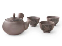 Teeservice Kuro Momiji, Banko Yaki, 4-teilig -Einrichtungsgeschäft teeservice kuro momiji banko yaki 4 teilig 1