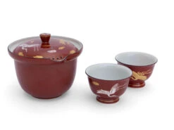 Teeservice Shiboridashi Akaji Kingin Tsuru -Einrichtungsgeschäft teeservice shiboridashi akaji kingin tsuru 1