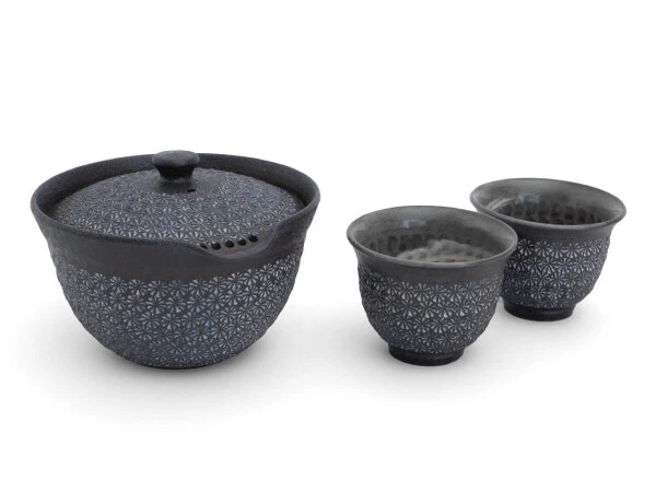 Teeservice Shiboridashi Nanban Mishimazume, 3-teilig Teeservice Shiboridashi Nanban Mishimazume, 3-teilig -Einrichtungsgeschäft teeservice shiboridashi nanban mishimazume 3 teilig 1