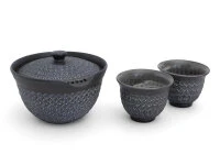 Teeservice Shiboridashi Nanban Mishimazume, 3-teilig Teeservice Shiboridashi Nanban Mishimazume, 3-teilig -Einrichtungsgeschäft teeservice shiboridashi nanban mishimazume 3 teilig