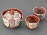 Teeservice Shiboridashi Shino Hanamishima, 3-teilig Teeservice Shiboridashi Shino Hanamishima, 3-teilig -Einrichtungsgeschäft teeservice shiboridashi shino hanamishima 3 teilig12