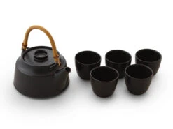 Teeservice T.Kato, Schwarz, 6-teilig -Einrichtungsgeschäft teeservice t kato schwarz 6 teilig 1