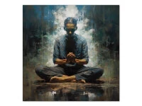 Wandbild Zazen #4, Japanische Meditation, Farbig, 1:1